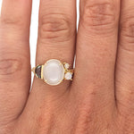 Moonstone, Blue Topaz And Diamond Ring - The Curated Gift Shop