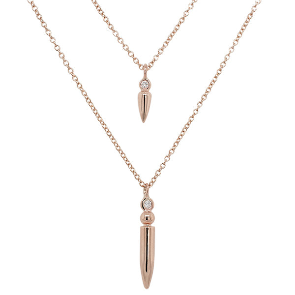 Keira Spike Diamond Necklace King Curated Beacon, NY