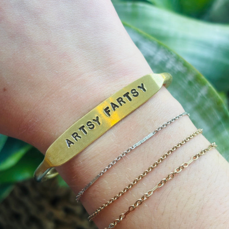 Artsy Fartsy Brass Cuff Styled