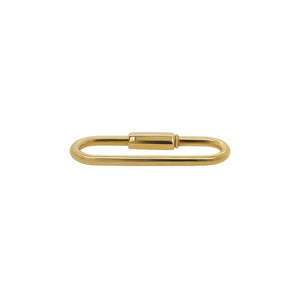 Thin Carabiner, 14 kt Gold Carabiner, King + Curated