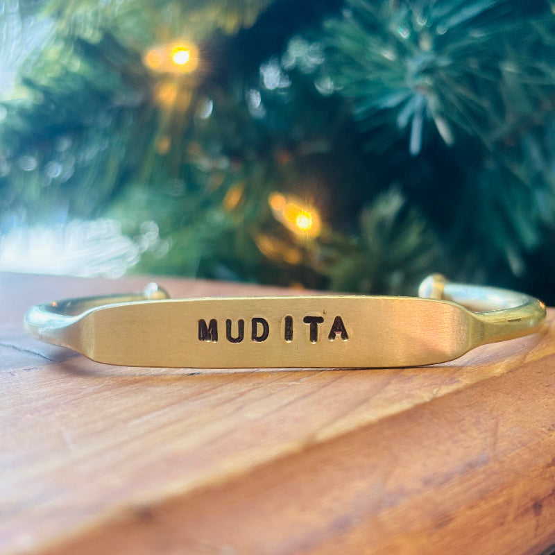Mudita custom brass cuff