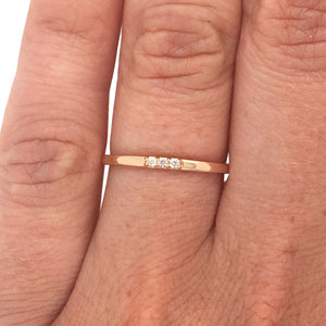 
                  
                    Load image into Gallery viewer, 3 Diamond Stacking Band - The Curated Gift Shop
                  
                