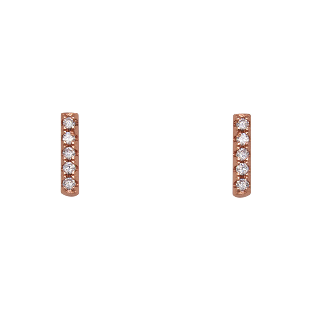 
                  
                    Load image into Gallery viewer, Bar Shaped Studs With Crystals - The Curated Gift Shop
                  
                