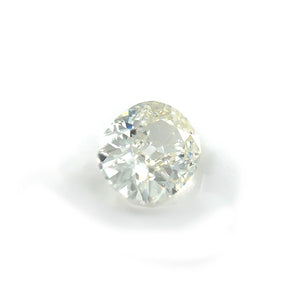 
                  
                    Load image into Gallery viewer, 3/4 view of 0.91 ct old mine cut cushion white diamond on white background
                  
                