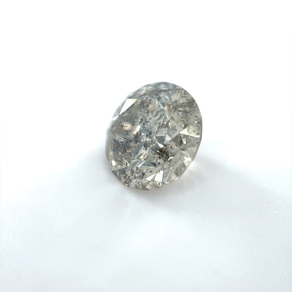 
                  
                    Load image into Gallery viewer, 3/4 view of a 1.25 ct. round salt and pepper diamond on white background.
                  
                