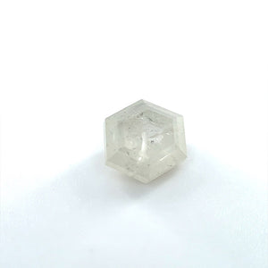 
                  
                    Load image into Gallery viewer, 3/4 view a 1.28 ct. icy hexagon cut diamond on white background.
                  
                