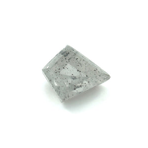 
                  
                    Load image into Gallery viewer, Angled view of a 1.64 ct. salt and pepper kite cut diamond on white background.
                  
                