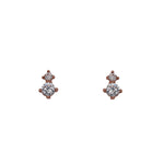 Double Crystal Studs - The Curated Gift Shop