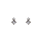 Double Crystal Studs - The Curated Gift Shop