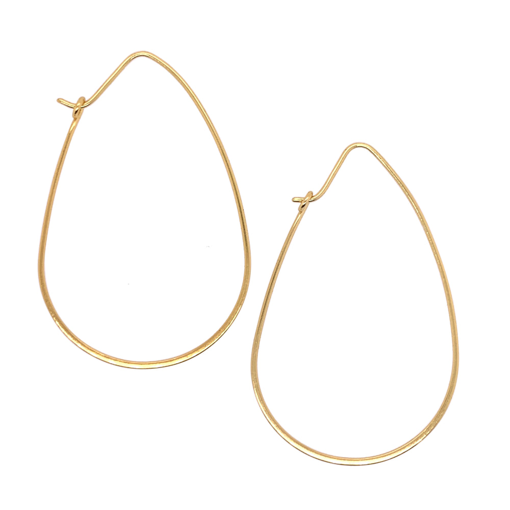 
                  
                    Load image into Gallery viewer, Modern, Teardrop Hoops - The Curated Gift Shop
                  
                