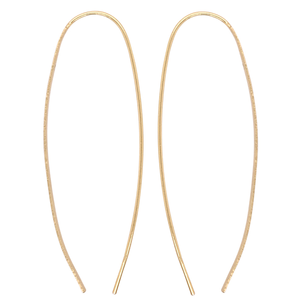 Modern, Thin, Open Ended Earrings - The Curated Gift Shop