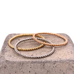 Stacking Band No. 6 | Cable Twist - The Curated Gift Shop