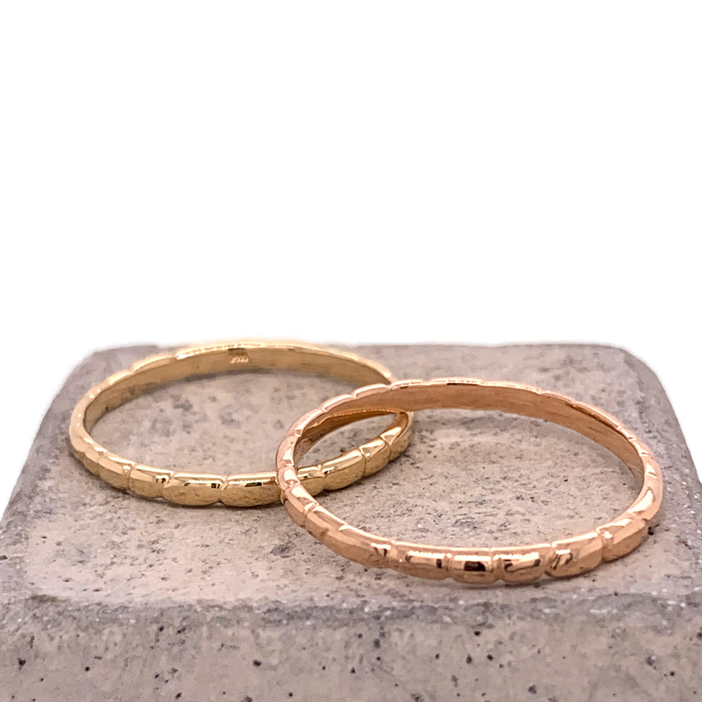 Stacking Band No. 8 | Organic Spaced Lines - The Curated Gift Shop