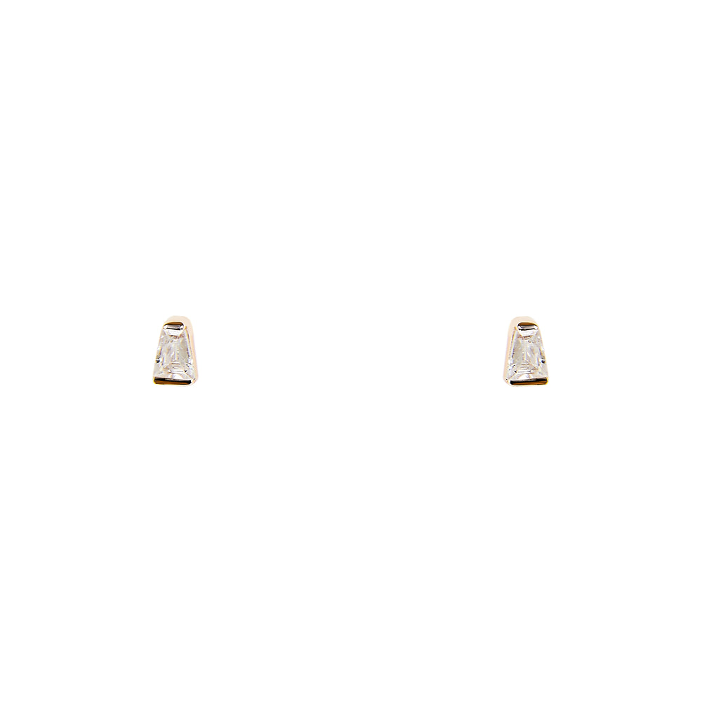 Tapered Baguette Studs - The Curated Gift Shop
