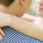 Gold Half Bar, Half Chain Bracelet - The Curated Gift Shop
