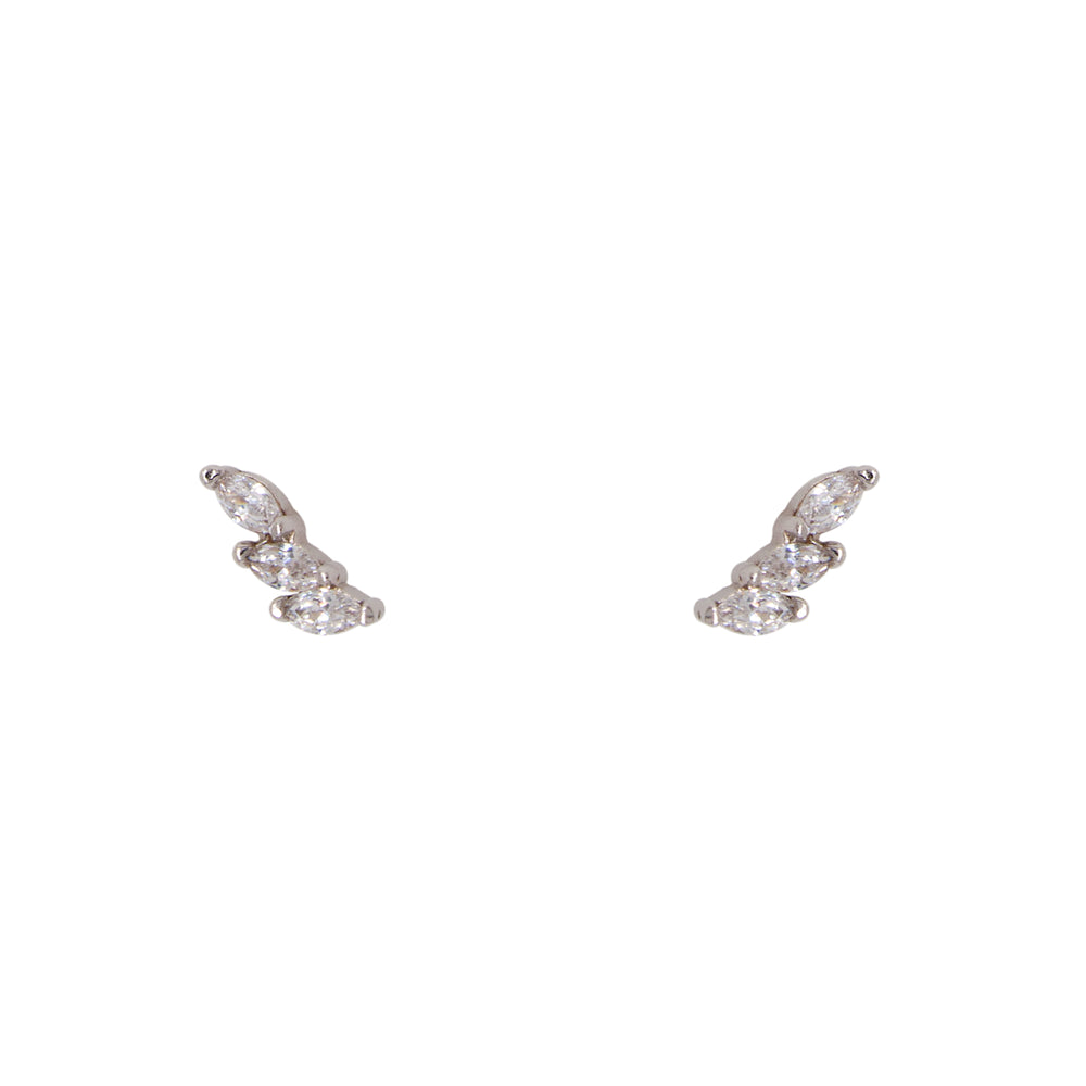 
                  
                    Load image into Gallery viewer, Triple Crystal Studs | Small Marquise - The Curated Gift Shop
                  
                