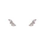 Triple Crystal Studs | Small Marquise - The Curated Gift Shop